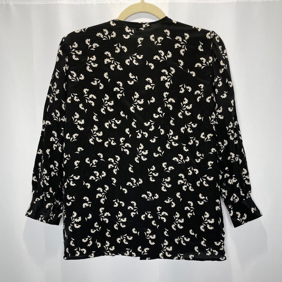 Elizabeth and James Silk Long Sleeve Floral Blouse - Picture 3 of 8
